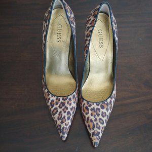 GUESS Leopard Print Stilettos